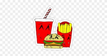 Cute Fast Food Cartoon Stickers By Zozzy-zebra - Fast Food Cartoon Cute