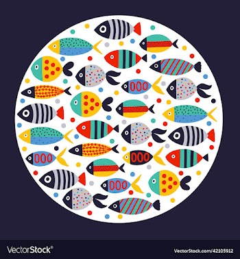 cute fish card