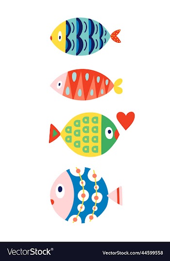 cute fish card