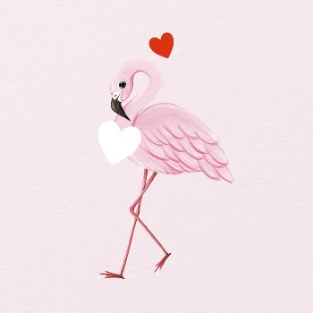 Cute flamingo background, pink design, | Free Photo Illustration - rawpixel