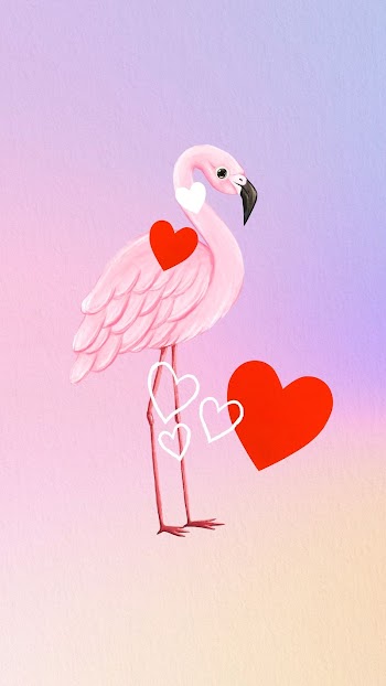 Cute flamingo iPhone wallpaper, gradient | Free Photo Illustration - rawpixel