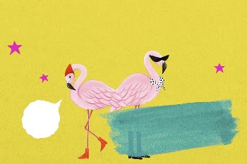 Cute flamingoes background, yellow design, | Free Photo Illustration - rawpixel