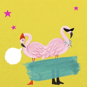 Cute flamingoes background, yellow design, | Free Photo Illustration - rawpixel