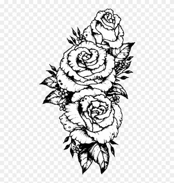 Cute Flower Clipart - Rose Forearm Tattoo Drawing