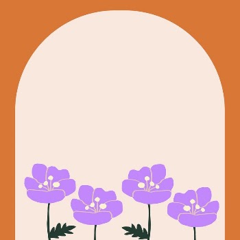 Cute flower frame background, beige | Free PSD - rawpixel