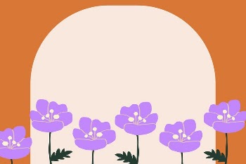 Cute flower frame background, beige | Free PSD - rawpixel