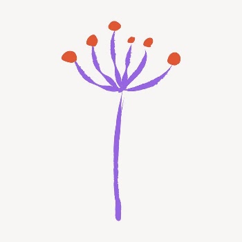 Cute flower sticker, cute doodle | Free PSD Illustration - rawpixel