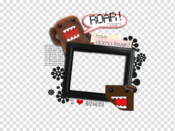 Cute Frames, Domo-kun frame transparent background PNG clipart