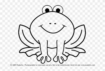 Cute Frog Clipart Black And White Free Clipart - F Is For Frog