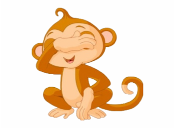 Cute Funny Cartoon Baby Monkey Clip Art Images - Transparent ...