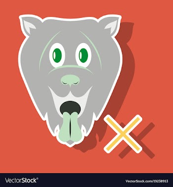 Cute funny cartoon dog puppy pet furry human vector image