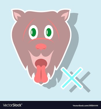 Cute funny cartoon dog puppy pet furry human vector image