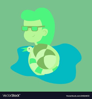 Cute funny girl in a rubber swimming cap is vector image