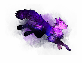 Cute Galaxy Wolf | Transparent PNG Download #98127 - Vippng