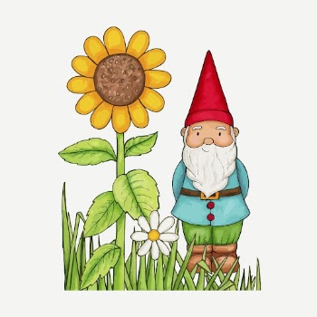 Cute garden gnome clipart, collage | Free PSD - rawpixel