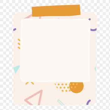 Cute geometric png frame, instant | Free PNG Sticker - rawpixel