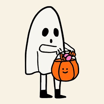 Cute ghost halloween sticker vector, hand… | Free stock illustration | High Resolution graphic