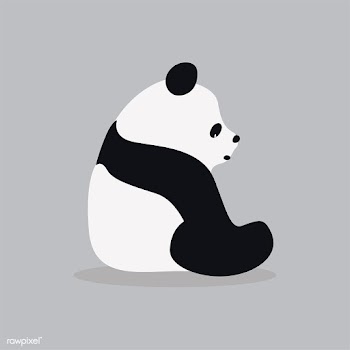 Cute giant panda cartoon illustration | Free stock vector - 477135