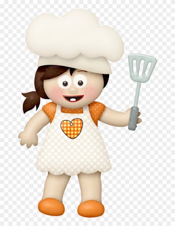 Cute Girl Chef Clipart