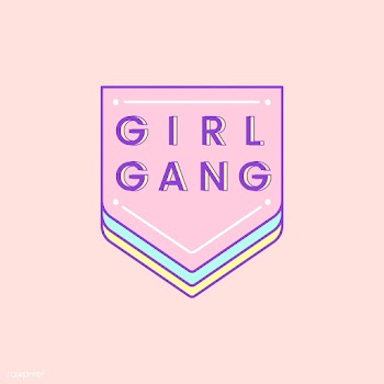 Cute Girl Gang badge vector | Free stock vector - 512859