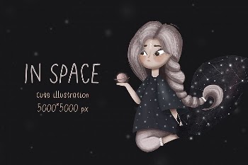 Cute girl illustration