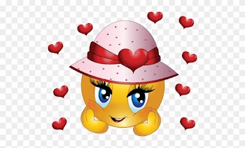 Cute Girl Smiley Emoticon Clipart - Cute Girl Emoji
