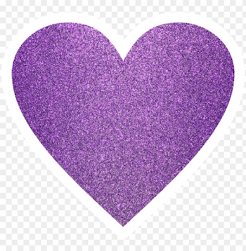 cute glitter purple heart PNG image with transparent background ...