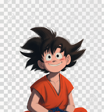 Cute Goku Character Illustration