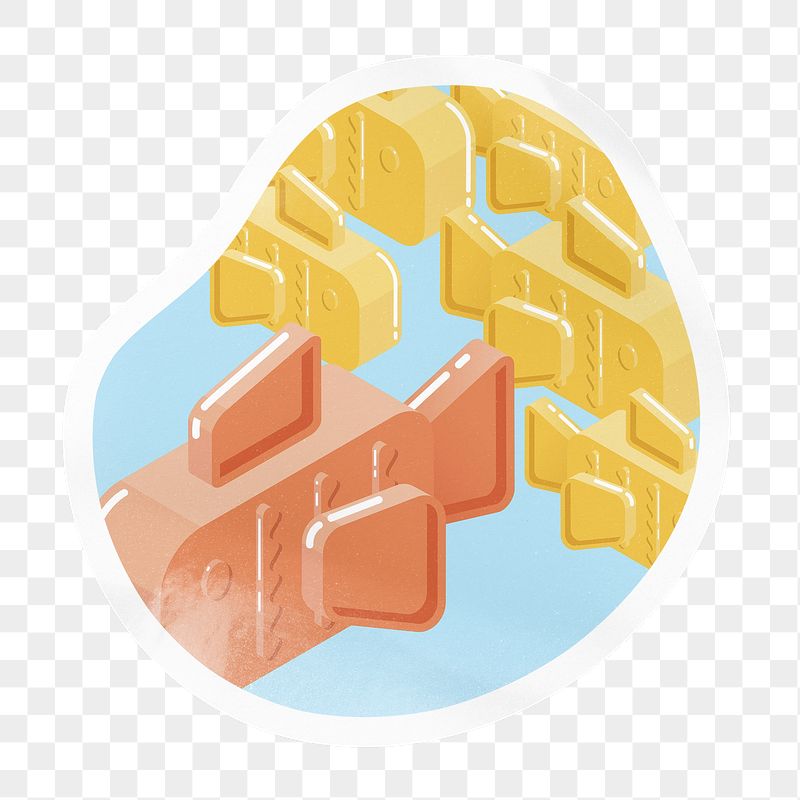Cute goldfish pattern png badge | Free PNG - rawpixel