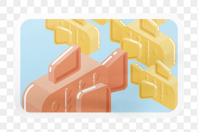 Cute goldfish pattern png rectangle | Free PNG - rawpixel