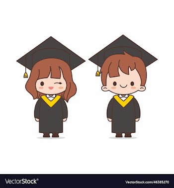 cute graduation character