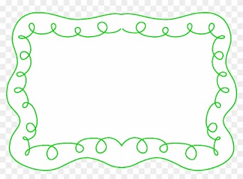 Cute Green Frame Clipart - Picture Frame