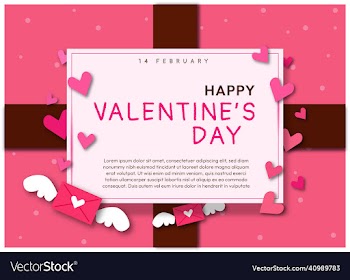 cute greeting card valentines day