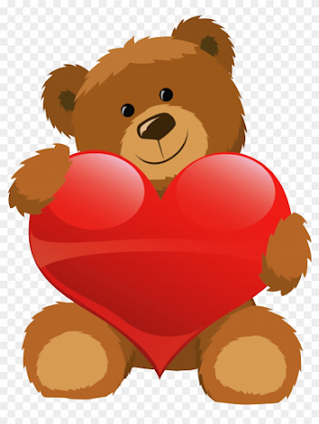 Cute Grizzly Bear Clipart Cute Bear With Heart Png - Teddy Bear ...