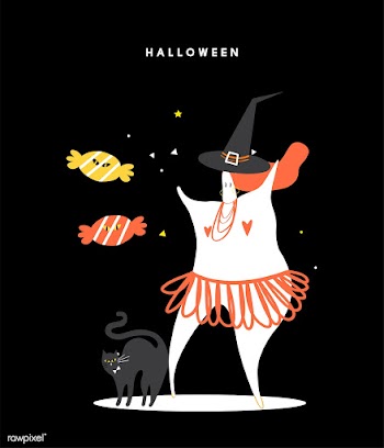 Cute Halloween day concept illustration | Free stock vector - 457332