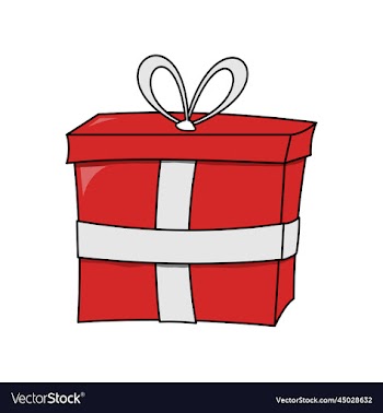cute hand drawing gift package