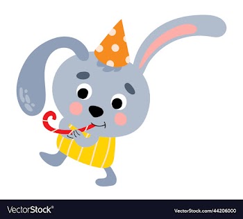 cute hand drawn bunny white background isolate