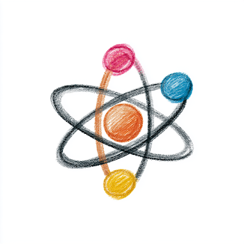 Cute Hand-Drawn Science Icon
