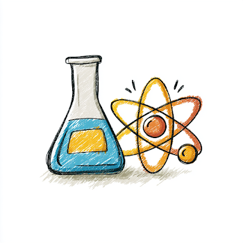 Cute Hand-Drawn Science Icons Doodle