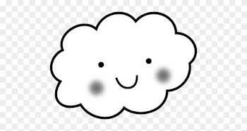 Cute Happy Cloud - Gambar Awan Kartun Lucu