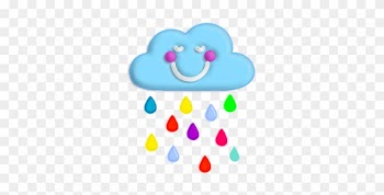 Cute Happy Cloud With Colorful Raindrops By Mrstripp - Cute Happy Cloud With Colorful Raindrops By Mrstripp