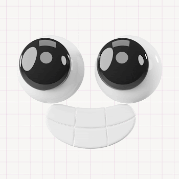Cute happy face, 3D rendering | Free Photo - rawpixel
