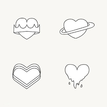 Cute heart design set | Free stock vector - 681688