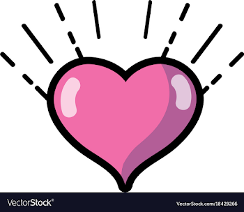 Cute heart sign love decoration design Royalty Free Vector