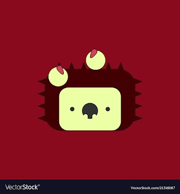 Cute hedgehog isolated on transparent background vector image