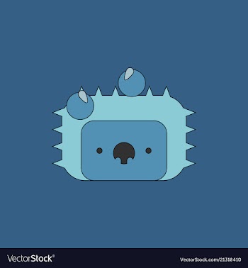 Cute hedgehog isolated on transparent background vector image