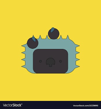 Cute hedgehog isolated on transparent background vector image