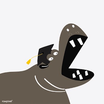 Cute hippopotamus cartoon vector design | Free stock vector - 476985