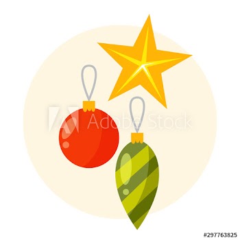 Cute holiday decoration for a christmas tree