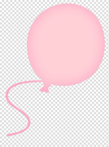 Cute ico, pink balloon transparent background PNG clipart